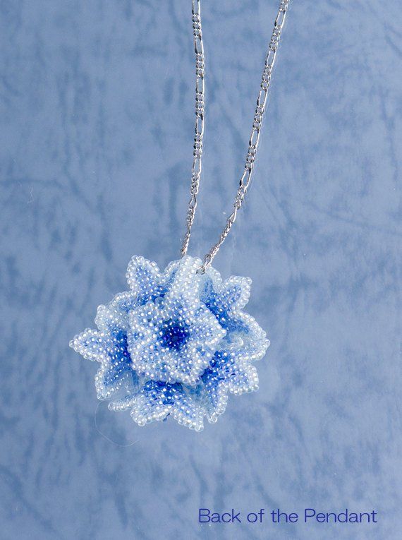 Blue flower pendant beaded floral pendant cute dome | Etsy Beaded Flower Pendant Necklace Gift, Beaded Flower Pendant Necklace As Gift, Beaded Flower Pendant Necklace For Gift, Silver Beaded Flower Pendant Necklace, Flower-shaped Bead Caps Jewelry Gift, Flower Shaped Bead Caps Necklace For Gifts, Flower Shaped Bead Caps Jewelry Gift, Flower Shaped Necklace With Bead Caps For Gifts, Beadwork Necklace