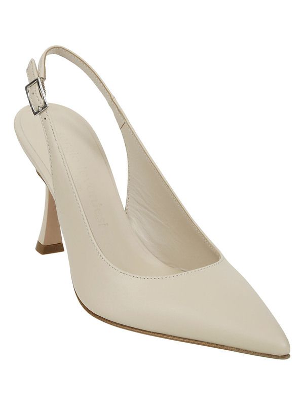 Sergio levantesi decollete daria4 ivory the sergio levantesi decollete with its leather lining adding a touch of luxury inside the shoe ensures superior comfort. the 9 cm heel provides sophisticated elegance perfect for those seeking a feminine and refined look. the leather sole emphasizes the high-quality italian craftsmanship and adds a touch of class to the overall design. masterfully made in italy these chanel are a work of art that expresses elegance and femininity.  made in italy.  fabric/material: leather | leather. Modern Cream Heels With Leather Sole, Beige Calf Leather Heels With Removable Insole, Cream High Heel Calf Leather Heels, Cream Calf Leather High Heels, Cream Calf Leather Heels For Evening, Evening Cream Calf Leather Heels, Classic Open Heel Leather Court Shoes, Beige High Heel Slingback Pumps With Branded Insole, Luxury Cream Calf Leather Heels