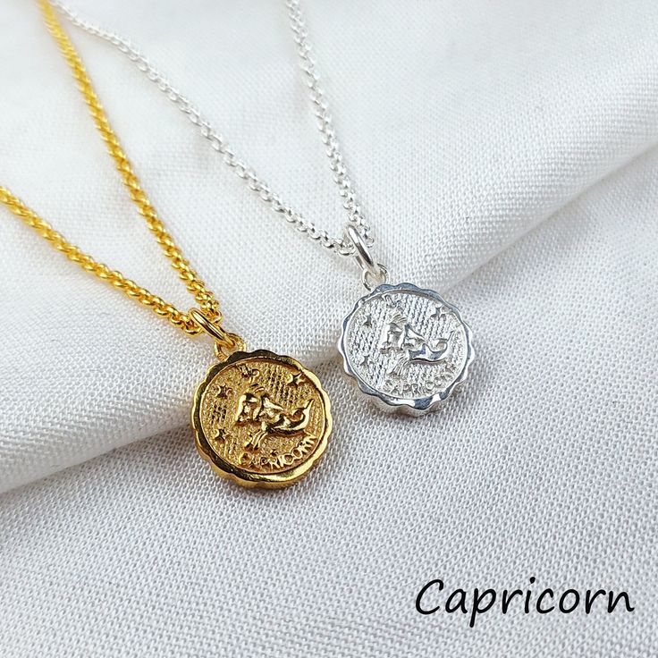 zodiac jewelry, Capricorn jewelry, horoscope sign, symbol minoan style, Gold/Silver plated necklace, unique creation, Valentine Day Gifts Zodiac Sign- Capricorn  Shape- Round Style- Boho Polish- Gold, Silver  Making- Handmade Capricorns are the ultimate worker bees; they're ambitious, organized, practical, goal-oriented, and they don't mind the hustle. "They're ready to give up a lot in order to achieve that goal," Verk says. They also love making their own rules, which means they strive to reac Adjustable Zodiac Sign Necklace For Gift, Adjustable Zodiac Sign Necklace As A Gift, Celestial Silver Jewelry Tarnish Resistant, Silver Celestial Jewelry Tarnish Resistant, Celestial Style Silver Tarnish-resistant Jewelry, Silver Zodiac Sign Charm Necklace, Zodiac Sign Sterling Silver Pendant, Sterling Silver Zodiac Sign Pendant Charm Necklaces, Silver Sterling Zodiac Sign Charm Necklace