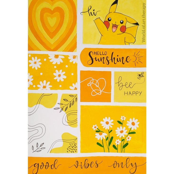 Aesthetic yellow mood board Yellow Theme Drawing, Aesthetic Painting Moodboard, Yellow Mood Board Painting, Happy Mood Board Aesthetic, Yellow Moodboard Painting, Moodboard Aesthetic Drawing, Happy Paintings Easy, Moodboard Painting Ideas, Yellow Drawing Aesthetic