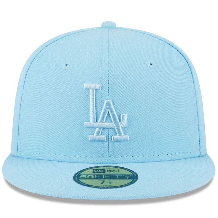 Get ready to cheer on the Los Angeles Dodgers in style by picking up this Spring Color 59FIFTY hat from New Era. It comes in a vibrant colorway and features an embroidered team logo on the front, making it the perfect option to pair with any game day outfit. The structured feel of this fitted cap is sure to to turn it into your new go-to option for cheering on the Los Angeles Dodgers. Officially licensed Flat bill with ability to curve Imported Structured fit Gray undervisor High Crown Wipe clea Boston Red Sox Logo, Mlb World Series, New Era Logo, Mookie Betts, 59fifty Hats, Gameday Outfit, New Era 59fifty, Classic Games, Los Angeles Dodgers