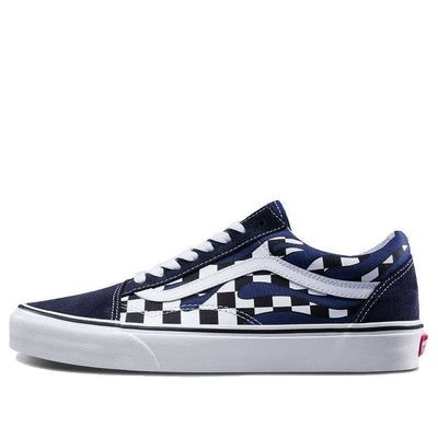 Vans Old Skool 'Checker Flame' is both stylish and comfortable! This iconic silhouette is perfect for both everyday wear and skateboarding and features a blue and white canvas upper with a checkerboard pattern and flame graphics. The rubber midsole provides cushioning and support, while the solid navy toe box, heel, and eyesstays add a pop of color. Whether you're running errands or hitting the streets, the Vans Old Skool 'Checker Flame' is a great choice! (SNKR/Unisex) Urban Skate Shoes For Spring Streetwear, Casual Canvas Sneakers For Streetwear, Trendy Cotton Canvas Shoes For Streetwear, Trendy Cotton Canvas Streetwear Shoes, White Cotton Vans Canvas Shoes, Urban Canvas Shoes For Spring Streetwear, Casual Canvas Shoes For Streetwear, Blue Canvas Shoes For Streetwear, Trendy Blue Skate Shoes For Skateboarding