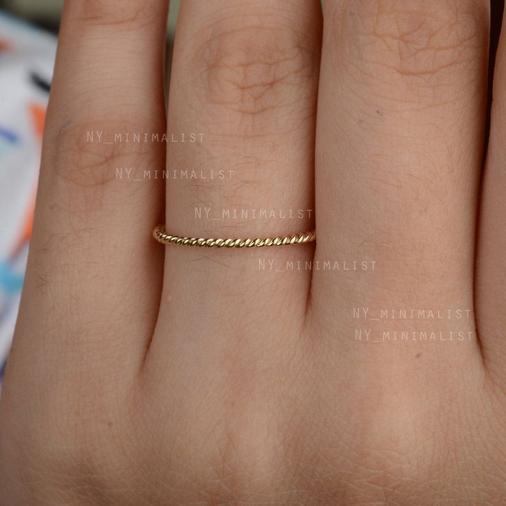 This ring is made with Solid 14K Yellow Gold Twist Rope Spinner Eternity Band Ring Handmade Fine Birthday Giving Jewelry Gift For Friends * SKU: SGR00208 * Made to Order. * Gold Purity: 14K Solid Yellow Gold (stamped) * Custom Gold Color: Yellow, Rose, White Gold * Custom Gold Purity: 9K/14K/18K (Charges Apply) Product Measurements:- Ring Size: 2 to 10 (All sizes available) ✦ Size can be customized as per your request, please mention the required size in buyer notes (Charges may apply). ✦ Shippi Hypoallergenic 14k Gold Round Band Jewelry, 14k Gold Filled Round Band Jewelry Gift, Dainty 14k Gold Band As Gift, 14k Gold Filled Jewelry For Anniversary, Dainty 14k Gold Band For Gift, 14k Gold Filled Ring For Anniversary, 14k Gold Filled Rings For Gift, 14k Gold Filled Ring Jewelry For Anniversary, 14k Gold-filled Ring Jewelry For Anniversary