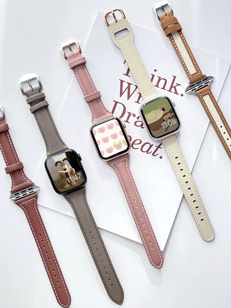 Trendy Watches Women Fashion, Apple Watch Aesthetic, Aesthetic Apple Watch, Apple Watch Colors, Elegant Black Women, Apple Watch Design, Cartier Watches Women, Custom Apple Watch Bands, Penyimpanan Makeup