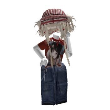 a mannequin dressed in jeans and a hat