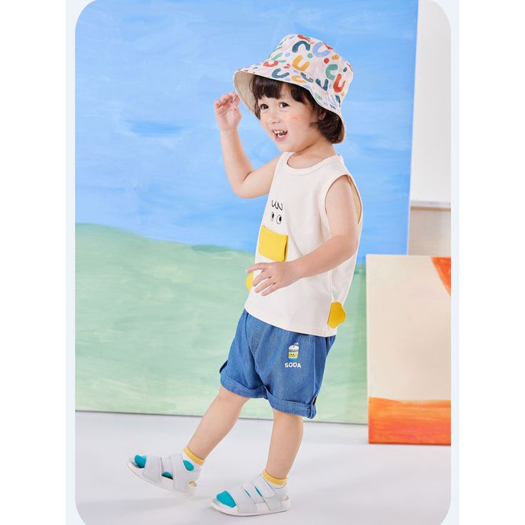 Summer Cute Cartoon Graphic Kids Tee

Fabric: 94% Cotton + 6% Spandex

Style: Leisure

Size: S, M, L,

Color: Beige

Occasion: Outdoor, Daily, Vacation Playful White Cotton Tank Top, Playful White Tank Top For Summer, Spring Cartoon Print Sleeveless Top, Sleeveless Cartoon Print Top For Spring, Fun Summer Sleeveless T-shirt, Playful Sleeveless T-shirt For Summer, Cute Sleeveless Cotton T-shirt, Playful Sleeveless Summer T-shirt, Fun Sleeveless Summer T-shirt