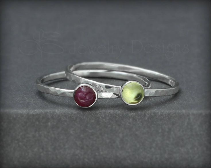 Gemstone Stacking Ring - (silver, gold) - LE Jewelry Designs Elegant Stackable Sterling Silver Birthstone Ring, Nickel Free Sterling Silver Stackable Rings, Rose Gold Sterling Silver Jewelry With Round Band, Dainty Jewelry With Bezel Setting And Round Stone, Sterling Silver Rose Gold Round Band Jewelry, Sterling Silver Jewelry In Rose Gold With Round Band, Sterling Silver Stackable Rings, May Birthstone Gift, Sterling Silver Stackable Rings With Bezel Setting As Gift, Adjustable Bezel Setting Stackable Rings For Promise