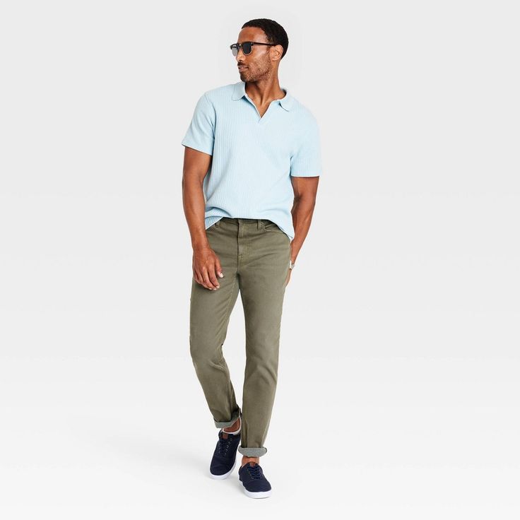 Elevate your weekend style with these Slim-Fit Jeans from Goodfellow & Co™. Made from stretch denim fabric for comfort, these mid-rise jeans feature a modern slim-leg silhouette for a more tapered look. The fly button, zipper closure and belt loops help you find a better fit, while the five-pocket design adds a touch of functional style. Pair them with your favorite tees, button-downs or sweatshirts for a casually stylish look. Goodfellow & Co™: Where style & fit are always in good company. Athletic Fit Jeans, Functional Style, In Good Company, Stretch Denim Fabric, Weekend Style, Straight Fit Jeans, Comfort Wear, The Fly, Family Outfits