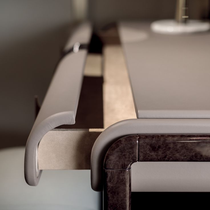 a close up view of a table with two chairs