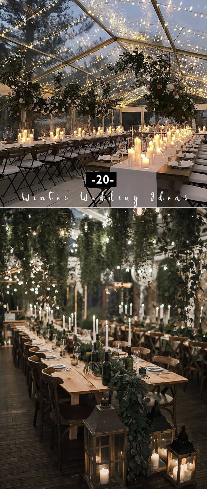 the inside and outside of a tent with tables set up for an outdoor wedding reception