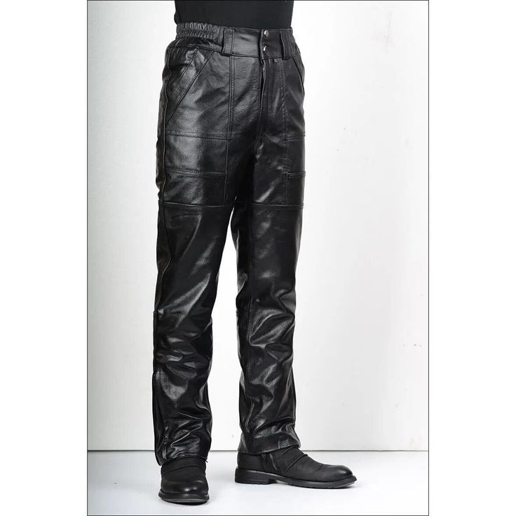 Wiaofellas New Brand Autumn Men Leather Pants Skinny Fit Elastic Style Fashion PU Leather Trousers Motorcycle Pants Streetwear T8 Size Information (cm) 30: Length 102cm, Waist 75cm, Hip 96cm, 31:Length 102cm, Waist 78cm, Hip 98cm,32:Length 102cm, Waist 81cm, Hip 100cm, 33: Length 102cm, Waist 84cm, Hip 102cm, 34:Length 102cm, Waist 88cm, Hip 108cm,35:Length 102cm, Waist 91cm, Hip 110cm, 36: Length 105cm, Waist 94cm, Hip 112cm,37:Length 105cm, Waist 98cm, Hip 114cm,38:Length 105cm, Waist 101cm, H Fitted Pants With Zip Fly, Fitted Full Length Pants With Zip Fly, Fitted Full-length Pants With Zip Fly, Winter Slim Fit Straight Leg Pants, Fitted Black Leather Pants With Pockets, Casual Black Leather Pants With Zip Fly, Fitted Casual Leather Pants With Pockets, Fitted Black Cargo Pants With Zip Fly, Black Slim Fit Bottoms For Fall