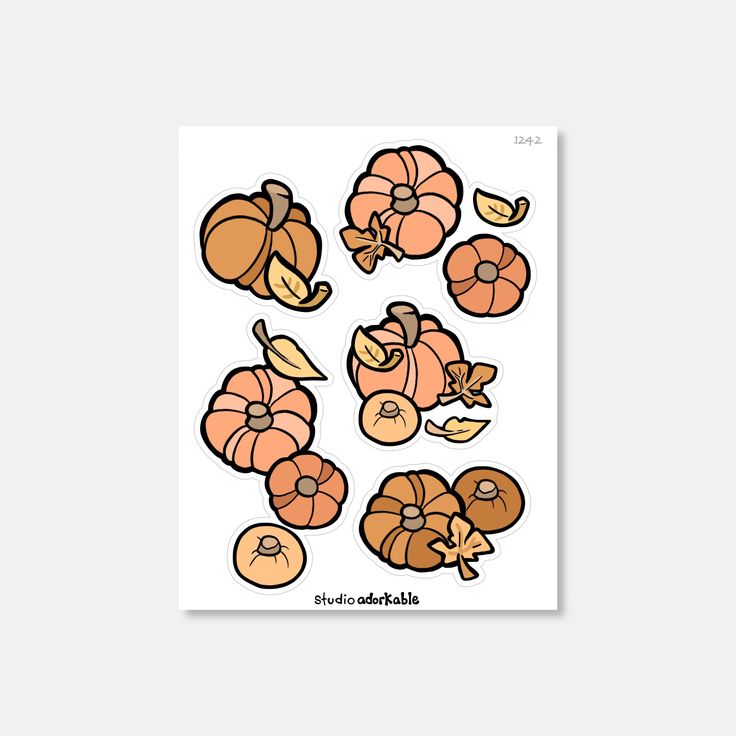 a sticker with different types of mushrooms on it