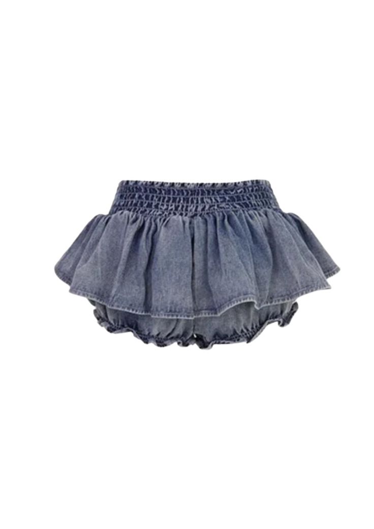 Upgrade your summer wardrobe with our Ribbon Ruffled Skort. The unique design combines the comfortable fit of shorts with the sophisticated look of a skirt. The ruffle detail adds a touch of elegance, while the ribbon embellishment ties the whole look together. Materials: 100% Cotton Stretch Level: Medium Style: Casual, Elegant Details: Ribbon accents, Ruffled hem, Skort design Waist Line: High-waisted Pattern: Solid Imported Disclaimer: Colors may vary slightly due to lighting and screen settin Denim Ruffle Skirt, Ruffle Skort, Denim Romper, Active Leggings, Sleeved Romper, Long Sleeve Romper, Denim Jumpsuit, Ruffle Skirt, Denim Top