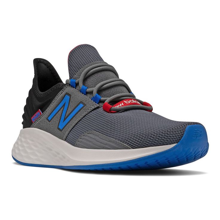 These men's Fresh Foam ROAV running shoes from New Balance combine precision comfort with bold colors. Bootie construction delivers a great fit and feel.Click this FOOTWEAR GUIDE to find the perfect fit and more! These men's Fresh Foam ROAV running shoes from New Balance combine precision comfort with bold colors. Bootie construction delivers a great fit and feel.Click this FOOTWEAR GUIDE to find the perfect fit and more! SHOE FEATURES Breathable mesh upper Padded tongue and collar for comfort F Functional Lace-up Sneakers For Marathon, Athletic Fit Walking Shoes For Marathon, Low-top Fade-resistant Trail Running Shoes For Jogging, Athleisure Slip-resistant Running Shoes For Outdoor Activities, Athleisure Slip-resistant Running Shoes For Outdoor, Slip-resistant Athleisure Running Shoes For Outdoor Activities, Slip-resistant Running Shoes For Outdoor Activities, New Balance Trail Running Shoes For Marathon, New Balance Athletic Fit Trail Running Shoes For Marathon