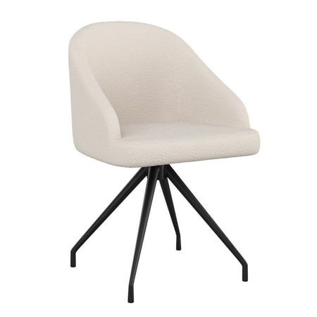 an image of a white chair with black legs