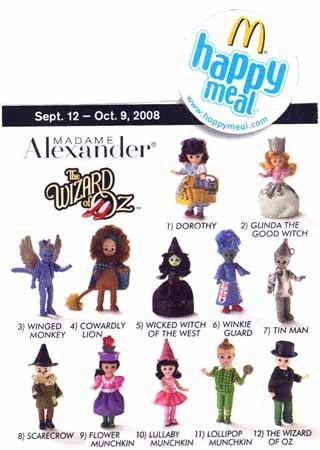 an advertisement for mcdonald's new animated character series, featuring characters from the movie alice and