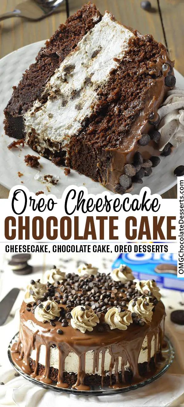 the cover of oreo cheesecake chocolate cake