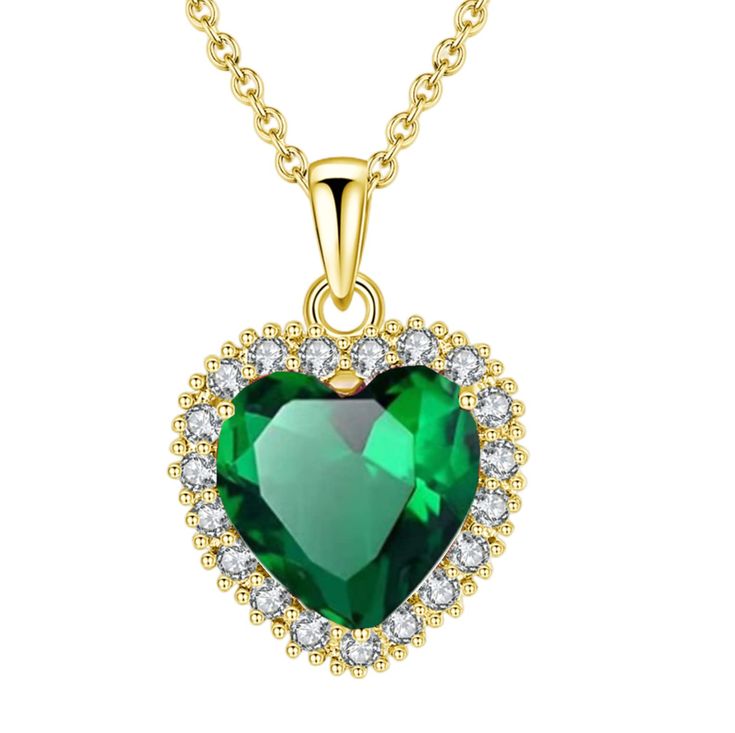 PRICES MAY VARY. ※💕Design Inspiration💕※: Classic design heart shape created gemstones, heart birthstone necklace, sparky crystal pendant. Simple yet fashionable, setting off your noble temperament. High brightness simulated crystal gemstones pendant, fiery and bright, capture all the surrounding light and sparkles to make you glamorous in this season, super gorgeous and sparkly. It has an elegant appearance that is suitable for any occasion and with any outfit. ※💕Material & Craftsmanship💕※: Gemstones Pendant, Emerald Birthstone, Ruby Birthstone, Professional Jewelry, Meaningful Jewelry, Necklace Crystal, Gift For Mother, Sapphire Necklace, Birthstone Necklace