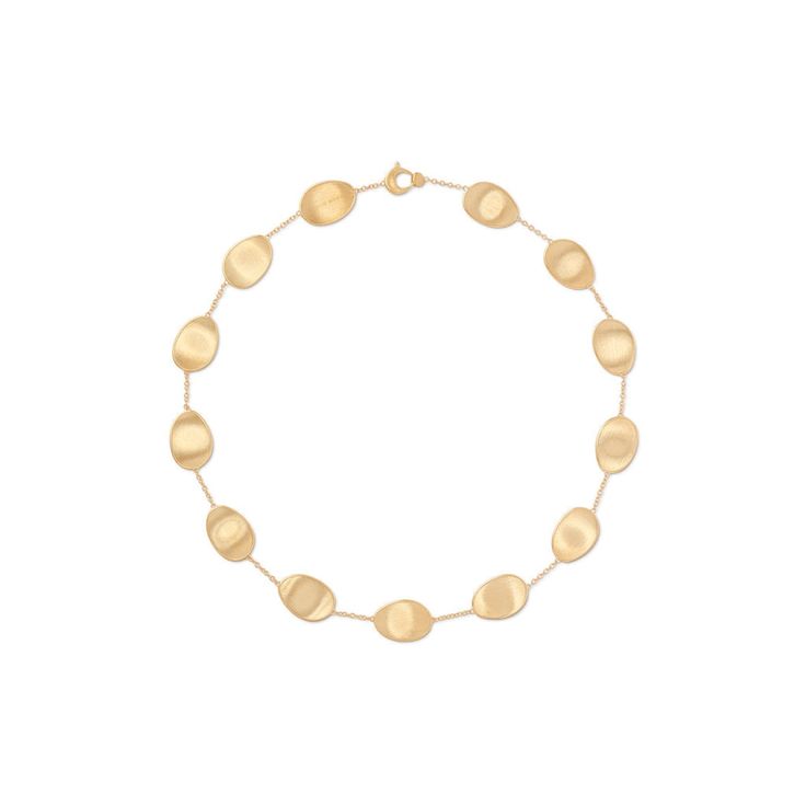 Marco Bicego Jewelry - Lunaria 18K Yellow Gold Short Necklace | Manfredi Jewels Timeless Gold Necklace With Elegant Design, Refined Gold Necklace With Polished Finish, Refined Yellow Gold Necklace With Polished Finish, Luxury Yellow Gold Necklace With Elegant Design, Luxury Yellow Gold Necklaces With Elegant Design, Refined Yellow Gold Jewelry With Elegant Design, Exquisite Yellow Gold Necklace With Elegant Design, Gold Oval Necklace With Elegant Design, Exquisite Yellow Gold Necklace