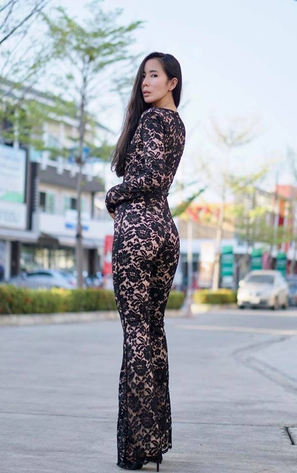 "This elegant floral lace jumpsuit with contrast lining and a v neck neckline which is guaranteed to get you looking like a show stopper! Style with killer party heels to complete the look! -Floral lace with linning. -Fabric has no stretch -V Neckline. -Long sleeve. -Model wears size US 2 -Model Height - 5ft7\" As our items are custom made we can create a perfect size for you. You only need to send us your body measurements. For a custom size order, we need the following measurements from you: - Chic Lace V-neck Jumpsuits And Rompers, Elegant Long Sleeve Lace Jumpsuits And Rompers, Party Jumpsuits And Rompers With Lace Trim, Elegant Lace Jumpsuits And Rompers For Night Out, Night Out Lace Jumpsuits And Rompers With Lace Trim, Lace Long Sleeve Jumpsuits And Rompers For Party, Fitted Lace Jumpsuits And Rompers With Lace Trim, Fitted Lace Jumpsuit With Lace Trim, Fitted Lace V-neck Jumpsuits And Rompers