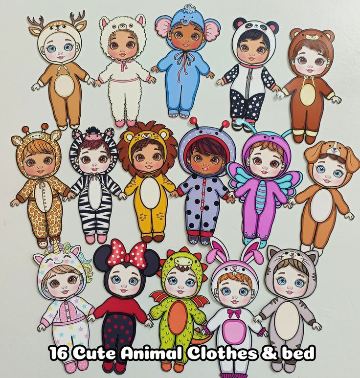 a group of children's animal clothes and bodysuits with the words 10 cute animal clothes and bodysuits