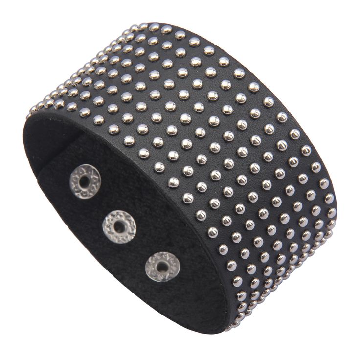 PRICES MAY VARY. 【UNISEX ADJUSTABLE BRACELET】Men's leather cuff bracelet is 9.4”(24CM), easily to adjust a great size for your wrist, 1.6”(4.3CM) wide, Unisex design, More attractive and eye-catching, you will draw in everyone when you wear them. 【MATERIAL】High quality Genuine Leather, exquisite and breathable texture, comfortable punk leather band to wear, even in hot season, you could use this men arm cuff bracelet to show your charm. Brown in color, will give your an amazing visual enjoyment. Punk Style Adjustable Cuff Bracelet With Rivets, Punk Adjustable Cuff Bracelet With Rivets, Adjustable Punk Cuff Bracelet With Rivets, Adjustable Black Band Punk Cuff Bracelet, Adjustable Punk Cuff Bracelet With Black Band, Adjustable Black Punk Cuff Bracelet, Adjustable Black Cuff Bracelet Punk Style, Black Rock Style Wristband As Gift, Trendy Festival Bracelets With Rivets