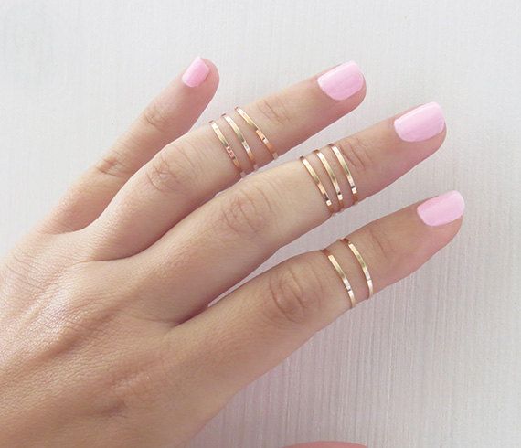 Rose gold small rings Handmade rings 8 Above the Knuckle Rose Gold Stackable Open Rings With Simple Design, Tiny Rose Gold Open Midi Rings, Simple Tiny Rose Gold Midi Rings, Simple Rose Gold Midi Rings, Delicate Rose Gold Minimalist Midi Rings, Delicate Rose Gold Stackable Midi Rings, Pink Minimalist Midi Rings, Simple 14k Rose Gold Midi Rings, Simple Rose Gold Midi Rings In 14k Gold