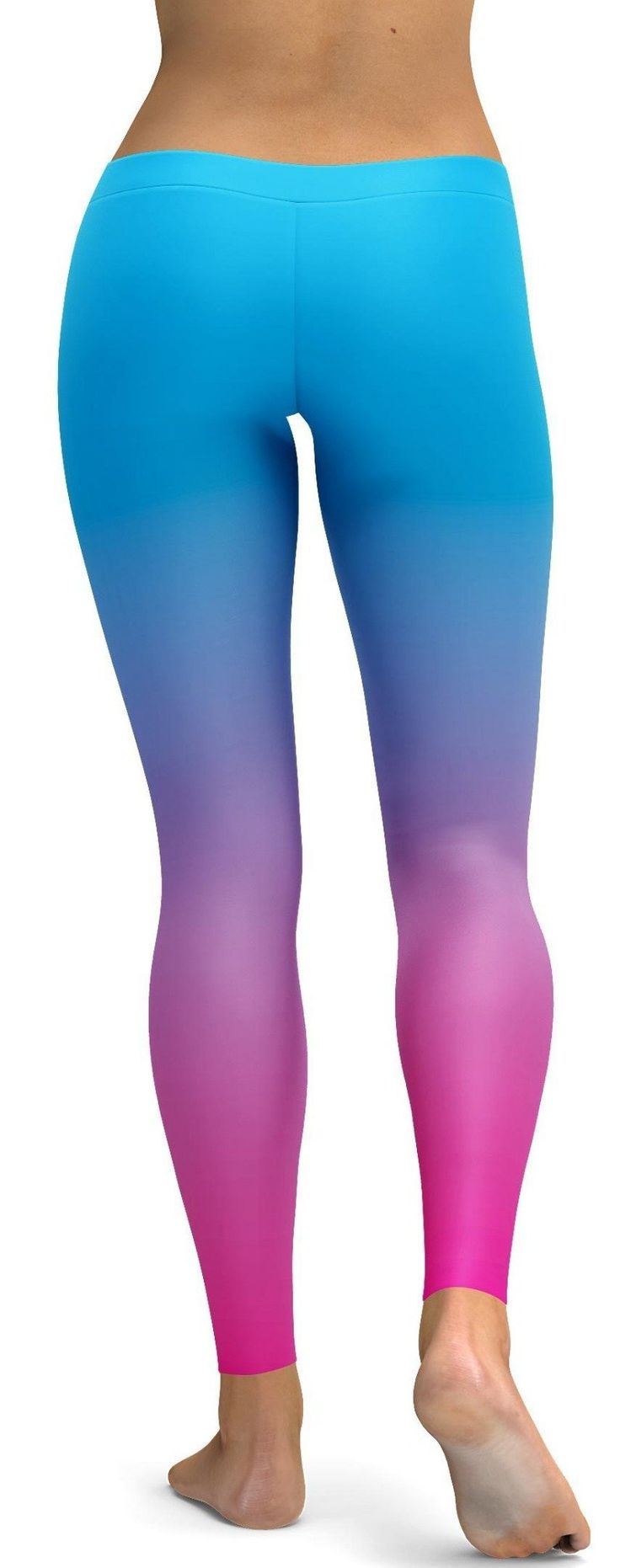 Next to our Ombre Pink to Blue Leggings we now created these Ombre Blue to Pink Leggings. If your prefer Blue over Pink, but you love both colors than you need these because your legs start off in blue and end in Pink. You can pair these with pastel blue, white, black or pink sneakers, heels or boots and top. 100 Squats, Sneakers Heels, Ombre Pink, Pink Sneakers, Blue Leggings, Soft Leggings, Squat Proof, Pink Ombre, Blue Ombre