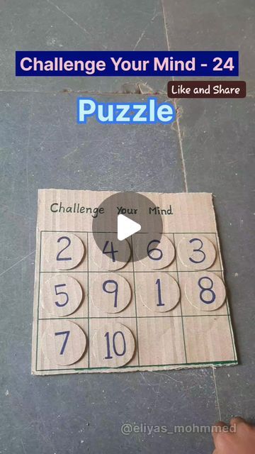 a video game with the words challenge your mind - 24 puzzle on top of it