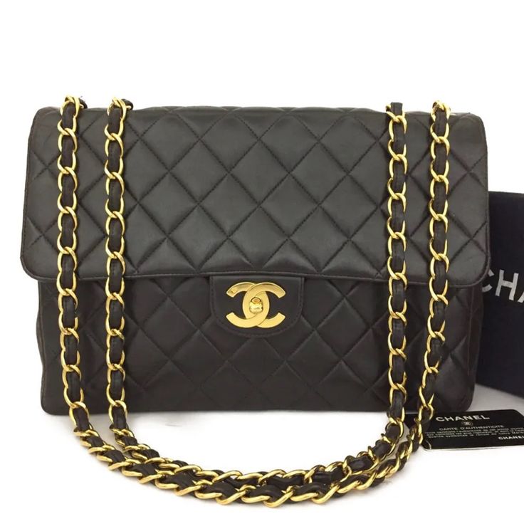 Reposhing This Item I Purchased From @Thelouisgasm. Also Including Protective/ Organizational Insert, Custom-Made For This Beautiful Bag. Questions? Leave A Comment Below! Chanel Bags, Flap Bag, Beautiful Bags, Chanel Bag, Chanel Classic, Classic Black, Gold Chain, Gold Chains, Black Leather