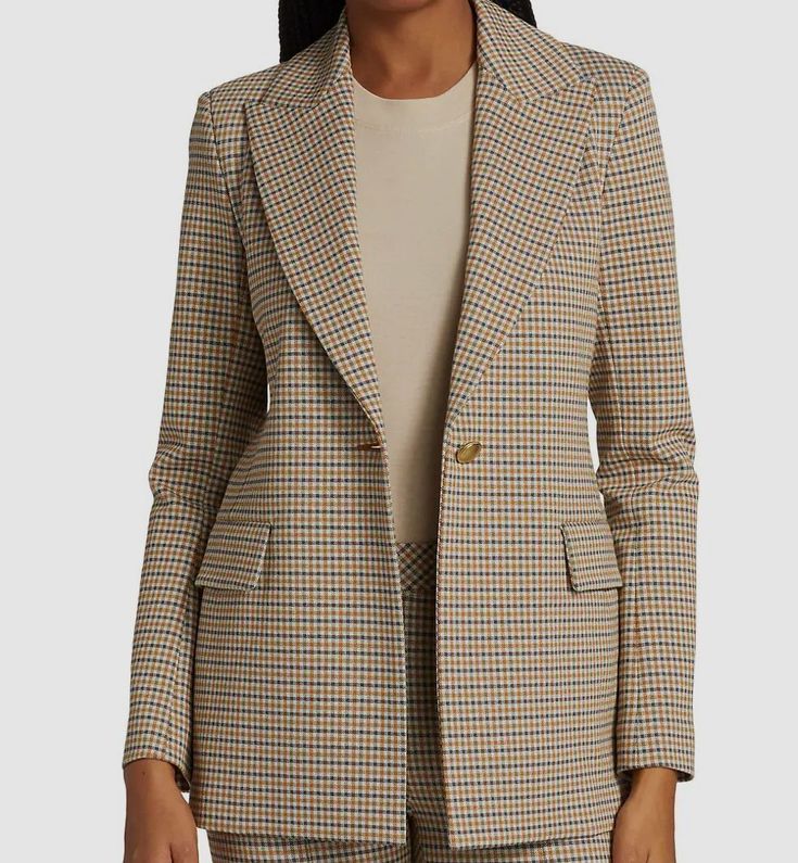 Rosetta Getty, Summer Work, Summer Work Outfits, Designer Items, Plaid Blazer, Work Outfits, Sell Items, Debit Card, Vest Jacket