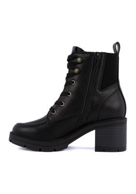 Elevate your style with these edgy yet feminine combat boots from Sugar. Featuring a comfortable 2.75" heel, durable polyurethane material and secure zip closure, these boots are perfect for any occasion. | Sugar Women's Loopy Combat Boots, 11M Elevate Your Style, Combat Boots, Your Style, Boots, Heels