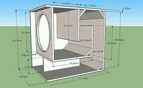 a drawing of an open cabinet with measurements