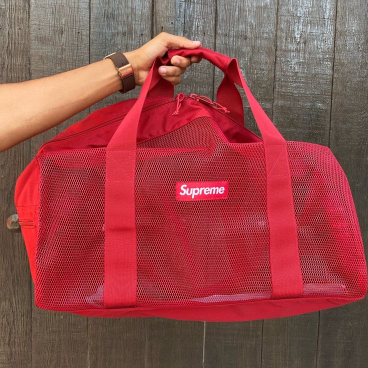 Brand New Supreme Duffle Bag Comes With Tags Red Shoulder Travel Bag For Everyday Use, Red Bags With Luggage Sleeve For Everyday Use, Everyday Red Duffle Bag With Luggage Sleeve, Red Duffle Bag With Luggage Sleeve, Red Duffle Bag With Large Capacity For Everyday Use, Red Large Capacity Duffle Bag, Large Capacity Red Duffle Bag, Red Large Capacity Duffle Bag For Everyday Use, Red Shoulder Travel Bag For Daily Use