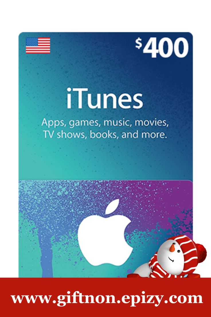 an apple gift card with the itunes app on it and $ 40 00 for itunes games, music, movies, tv shows, books, and more