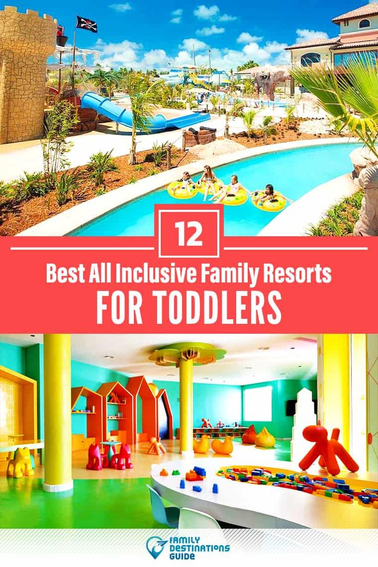 the best all - inclusive family resort for toddlers is in this postcard image