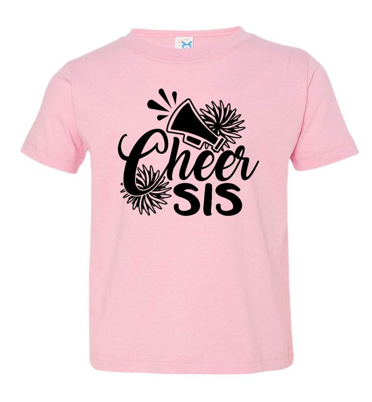 Cheer Sis Cheer Sister Shirt toddler pink Jason From Stranger Things, Cheer Sister Shirts, Cheer T Shirts, Cheer Sister Gifts, Youth Cheerleading, Cheer Tshirts, School Cheer, Big Sister Little Sister, Cheer Gifts