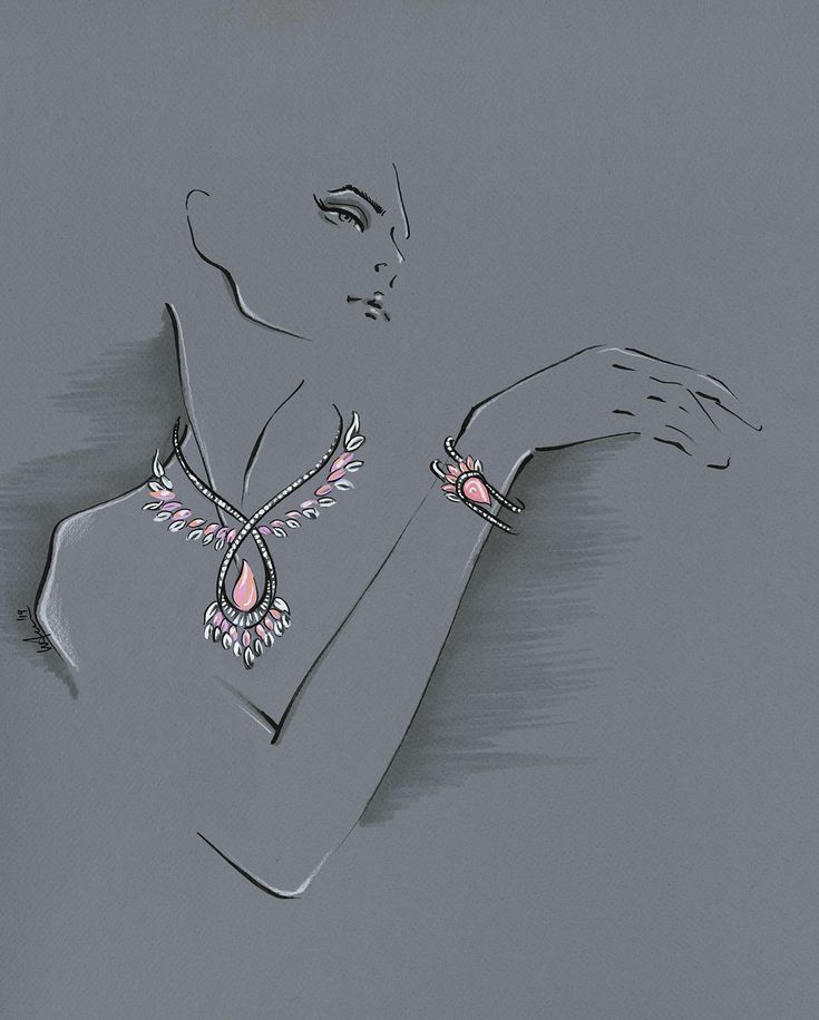 DeBeers High Jewelry 2020 on Behance Jewelry Art Drawing, Necklace Illustration Drawing, Earrings Drawing Sketch, Diamond Necklace Drawing, Jewellery Sketches Jewelry Drawing, Jewelry Illustration Design, Jewelry Sketch Design, Jewelry Illustration Art, Jewelry Digital Art