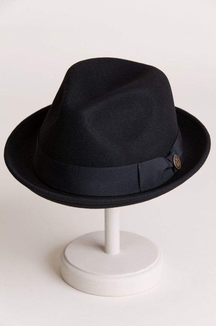 A dashing design for its premium craftsmanship and elegant simplicity, the Good Boy Fedora adds an impressive finish. Free shipping + returns. Fedora Hat Men, Goorin Bros, Bowler Hat, Felt Fedora, Good Boy, Fedora Hat, Hat Fashion, Hats For Men, Wool Felt