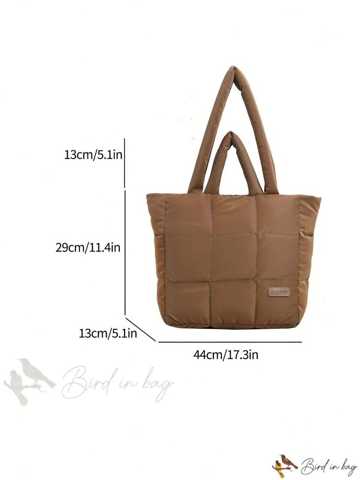 Bird in Bag - Stylish Aival Canvas Threaded Tote Bag with Large Capacity Winter Travel Shoulder Bag, Winter Travel Bag With Adjustable Strap, Winter Travel Shoulder Bag With Double Handle, Winter Tote Bag With Adjustable Strap, Solid Color Travel Bags For Winter, Large Capacity Softback Beige Bag, Large Capacity Travel Bags For Winter, Large Capacity Winter Travel Bags, Large Capacity Winter Travel Satchel