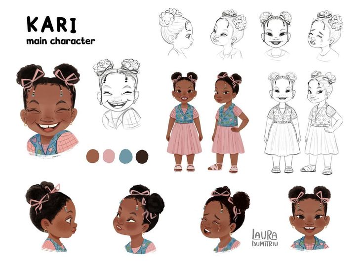 the character sheet for kari from disney's princess and the frog