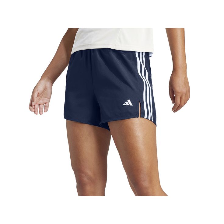 Whether you're working out or running errands, you'll love the look of these women's adidas 3-stripes high-rise training shorts. Click on this WOMEN'S GUIDE to find the perfect fit and more! TECHNOLOGIES & FEATURES AEROREADY technology absorbs moisture to keep you dry Side slits for mobility Plain weave construction Breathable No pockets Made with a series of recycled materials, and at least 70% recycled content, this product represents just one of adidas' solutions to help end plastic waste.FIT Pre Pregnancy, Training Shorts, Plastic Waste, Bottom Clothes, Maternity Tops, Plain Weave, Bra Sizes, Working Out, Recycled Materials