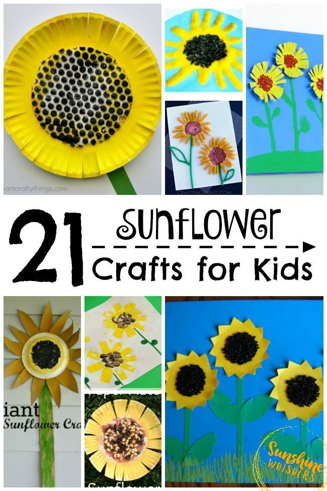 sunflower crafts for kids to make