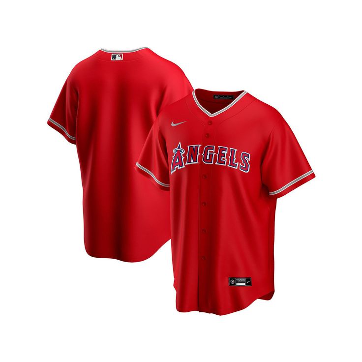 For your youngster, nothing beats a day spent at the ballpark. Now they can watch all of their favorite players while supporting them in this Los Angeles Angels Team jersey from Nike. Its detailed graphics and comfortable fit will make this replica jersey a staple of your family's trips to Los Angeles Angels games for years to come.For your youngster, nothing beats a day spent at the ballpark. Now they can watch all of their favorite players while supporting them in this Los Angeles Angels Team Red Baseball Jersey For Team Events, Red Baseball Jersey For Baseball Season, Red Baseball Jersey For Sports Season, Red Baseball Jersey With Team Logo For Baseball Season, Red Sports Fan Baseball Jersey For Baseball Season, Red Sports Fan Baseball Jersey, Red Baseball Jersey For Fan Merchandise, Nike Baseball Jersey For Baseball Season Events, Nike Baseball Jersey For Baseball Season