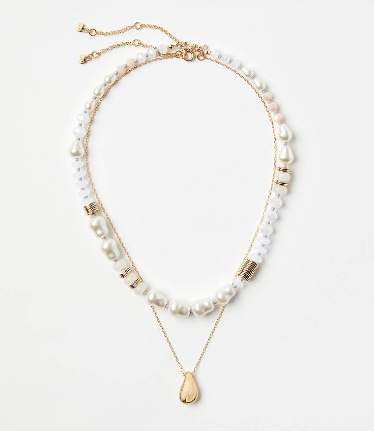 Detail Shop, Layered Necklaces, Effortless Style, Fresh Water, Freshwater Pearls, Statement Necklace, Shoe Jewelry, Loft, Closet