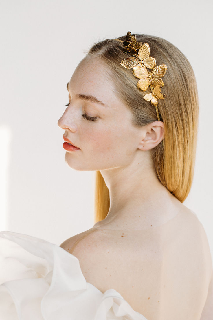 Pamela Headband Gold Adjustable Headpiece With Structured Crown, Gold Formal Headband, Elegant Gold Headpieces For Ceremony, Adjustable Gold Headband With Structured Crown, Gold Crown Hair Accessories For Wedding, Gold Crown Headband For Wedding, Gold Wedding Crown Hair Accessory, Elegant Gold Headpieces As Gift, Elegant Gold Headpieces For Gift