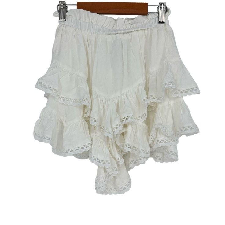 Yllw Yellow The Label Womens Ruffle Shorts Size S White Beach Festival Vacation New With Tags, No Flaws. Measurements In Picture. * Measurements Taken Garment Lying Flat, Unstretched. * Your Order Comes From Smoke Free, Pets Isolated Environment. * Bundle And Save More On Item And Shipping! * We Ship Same/Next Business Day Payment Received. If You Need Expedited Shipping Please Reach Us Prior Making A Payment And We Makes It Work! * Don’t Hesitate To Ask Questions If You Have Any! We Are Happy W Summer Cotton Bloomers With Ruffles, Spring Beach Bloomers With Ruffles, Spring Vacation Ruffled Skirt Bottoms, White Bloomers With Elastic Waistband For Spring, Bohemian Shorts With Ruffles, White Cotton Bloomers For Summer, Ruffled Skirt For Vacation In Spring, Spring White Bloomers With Elastic Waistband, White Bohemian Shorts For Spring