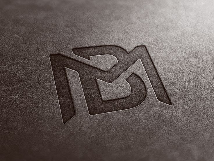 the letter m is made up of black and white letters, which appear to be overlapping