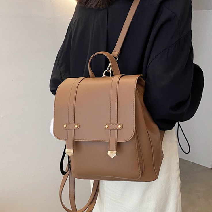 Brand Name: diehePlace Of Origin: HE BEI ProvinceOrigin: CN(Origin)Main Material: PUCapacity: Below 20 LitreItem Type: BackpacksStyle: FashionClosure Type: COVERTechnics: school bagExterior: Silt PocketRain Cover: NoGender: WOMENCarrying System: Arcuate Shoulder StrapLining Material: PolyesterModel Number: casual backpackPattern Type: SolidBackpacks Type: SoftbackInterior: Cell Phone PocketInterior: Interior CompartmentHandle/Strap Type: Soft Handle Designer Handbag Storage, Classy Purses, Spring Purses, Book School, Trendy Purses, Cheap Purses, Everyday Handbag, Travel Rucksack, Everyday Purse