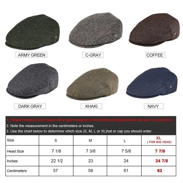 VOBOOM Ivy Cap Herringbone Flat Caps 50% Wool Tweed Scally Cabbie Hat NewsboyCap Bunnet Paddy Dai Cheese-cutter Driving Hats 26.99 and FREE Shipping Tag a friend who would love this! Active link in BIO #hashtag13 #hashtag14 #hashtag15 #hashtag16 #hashtag17 #hashtag18 Driving Hat, Driving Cap, Cabbie Hat, Ivy Cap, Flat Caps, Newsboy Hat, Brown Hats, Shipping Tags, Orange Plaid